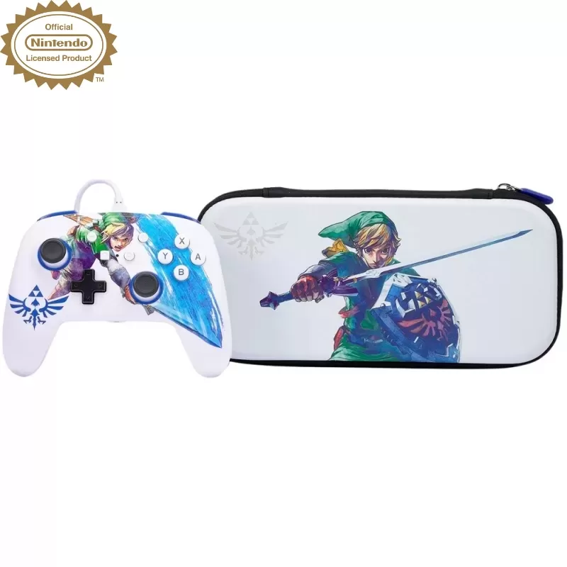 Control PowerA Nintendo Switch + Estuche Protector Slim Zelda Master Sword (PWA-A-02221)