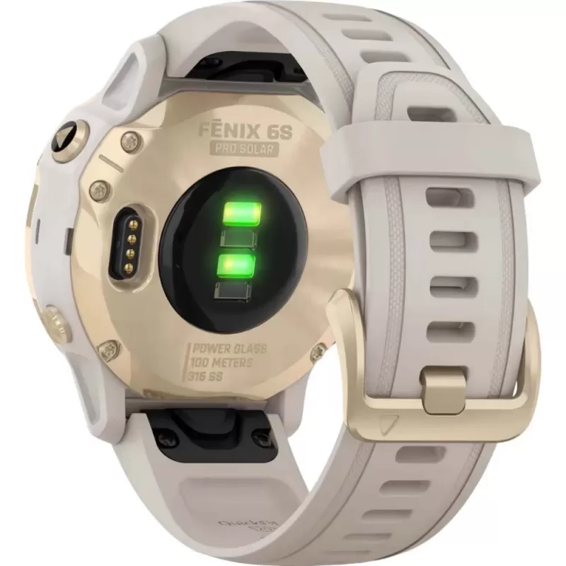 Reloj GPS Garmin Fenix 6S Pro Solar 010-02409-13 - Light Gold/Sand