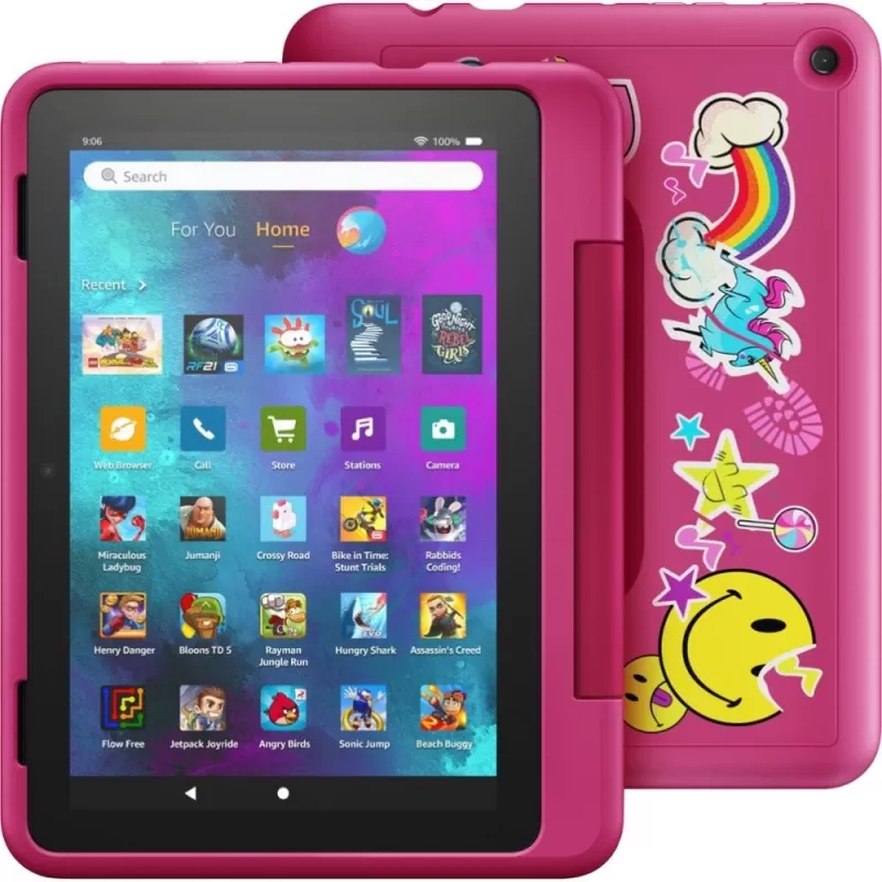 Tablet Amazon Fire HD 8 Kids Pro 2/32GB WiFi 8" (12th Gen) - Pink Rainbow Universe (Caja Fea)