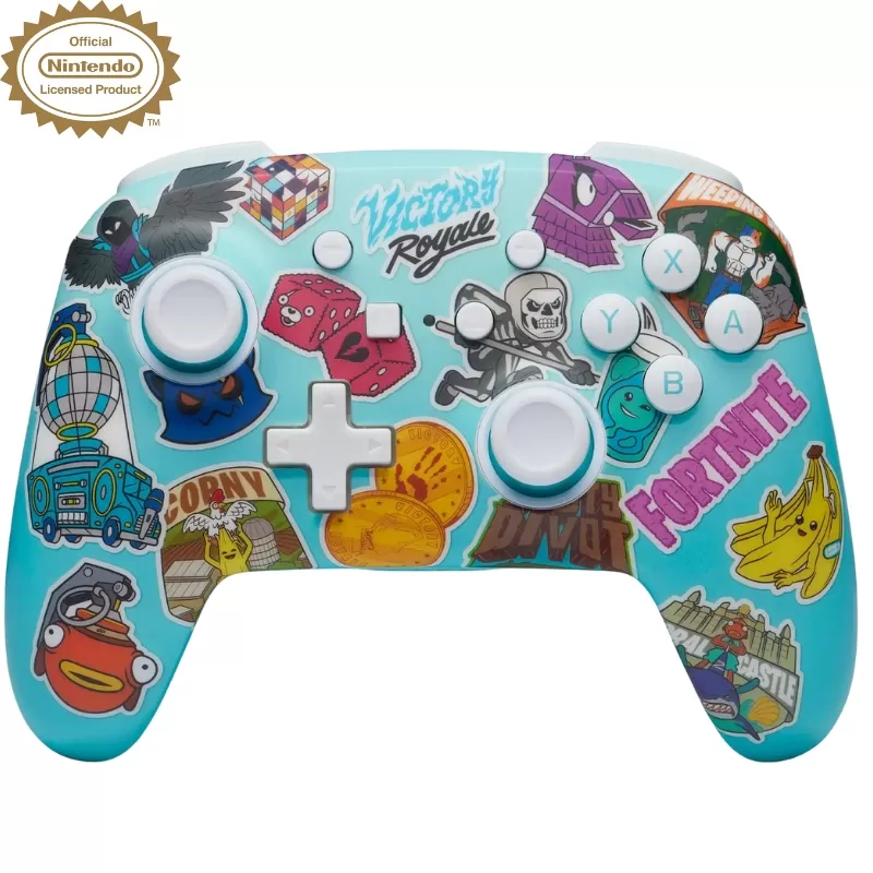 Control Wireless PowerA Nintendo Switch - Fornite Sticker Mania (PWA-A-09171)