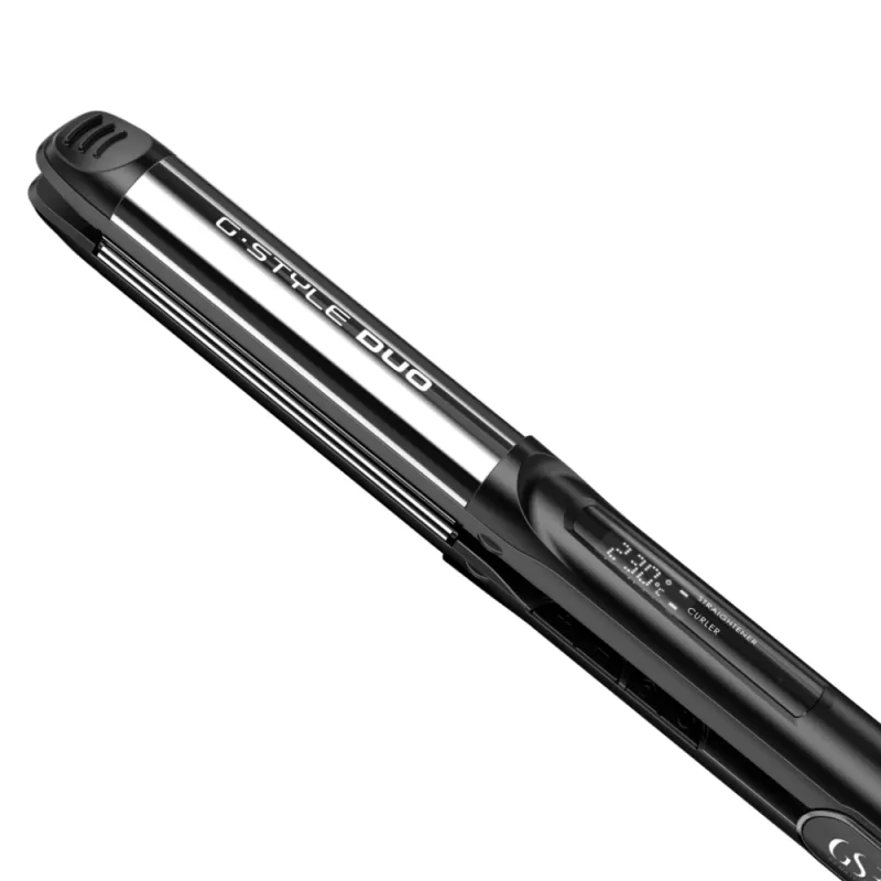 Alisador Gama G-Style Duo IHT Digital Oxy Active 230°C 2V - Black/Silver