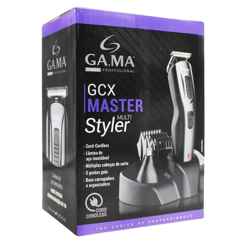 Cortador de Pelo Gama GCX Master 2V - Black/Silver