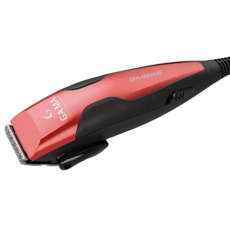 Cortador de Pelo Gama GM566 Magnetic Clipper 220V - Black/Red (13 Piezas)