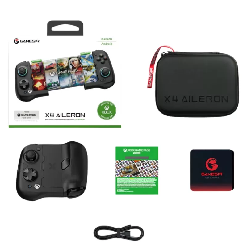 Control GameSir X4 Aileron Bluetooth para Android Black/Green + Xbox Game Pass 1 Mes