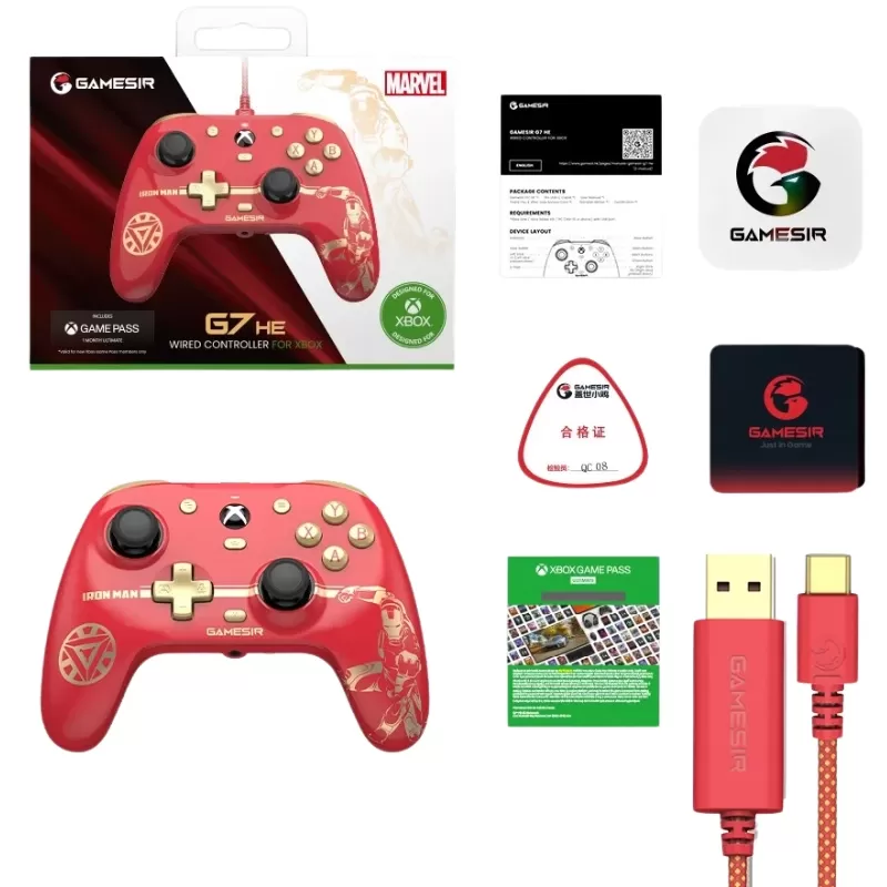 Control GameSir G7 HE Xbox Series X|S/Xbox One/Windows Marvel Iron Man + Xbox Game Pass 1 Mes