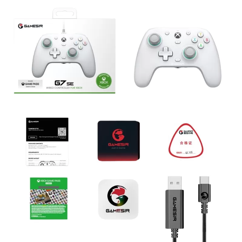 Control GameSir G7 SE Xbox Series X|S/Xbox One/Windows White + Xbox Game Pass 1 Mes