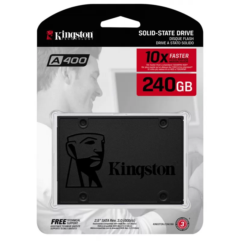 SSD Kingston A400 SATA3 SA400S37/480G 2.5" 480GB