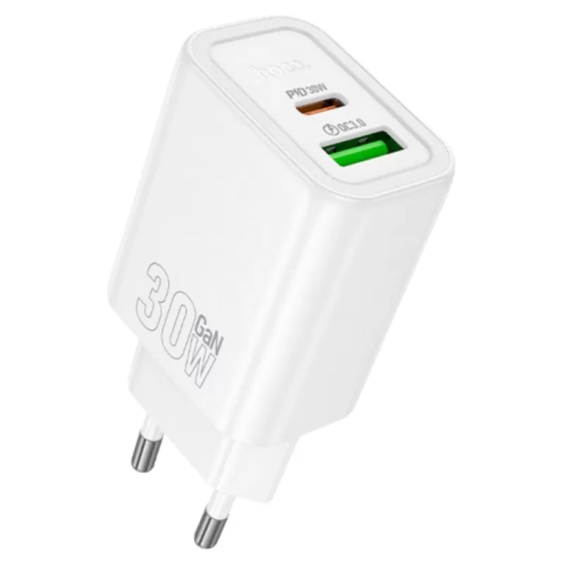 Cargador Fuente Hoco Dual Port N63 USB-A/USB-C 30W...