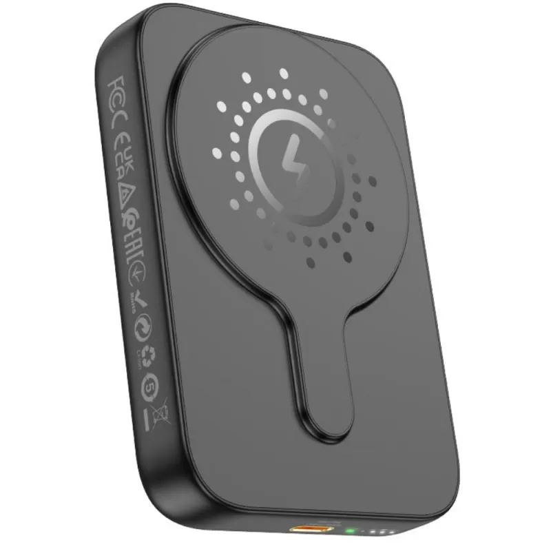 Cargador Portátil Wireless Hoco Palm Power Bank J117A 10.000mAh - Black