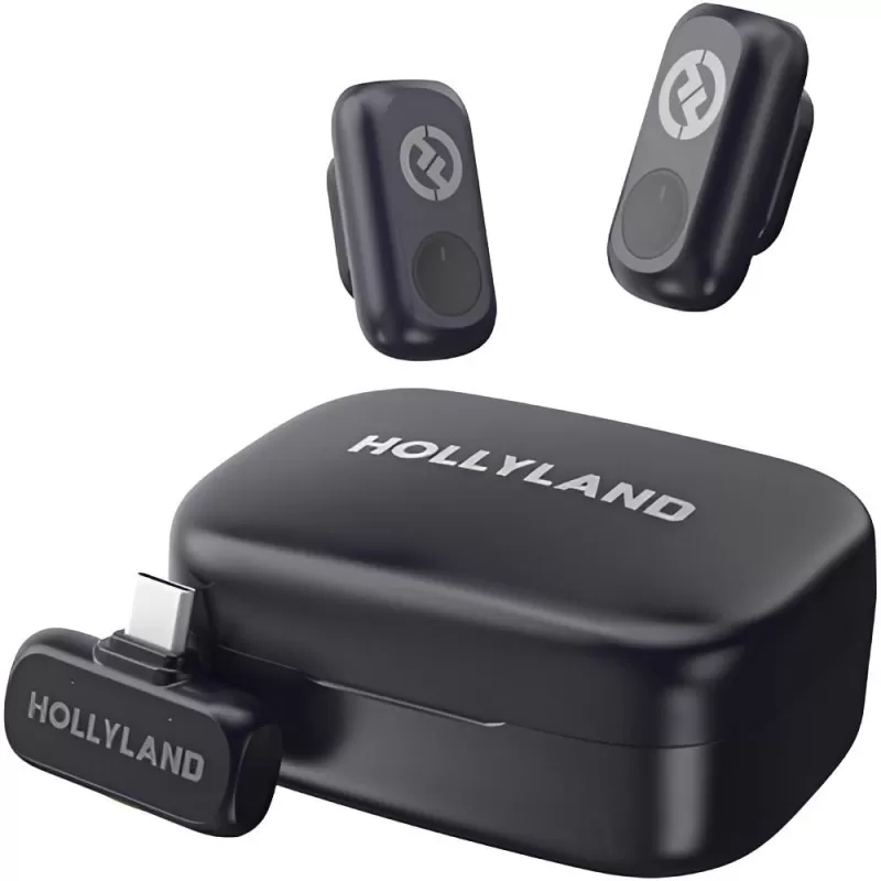 Micrófono Wireless Hollyland Lark A1 Duo USB-C - Space Gray