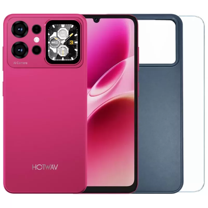Smartphone Hotwav X100 SE 4G DS 6.75" 4/64GB Crimson Red + Capa/Pelicula