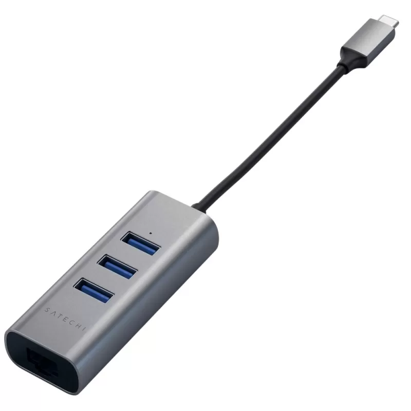 Hub Satechi ST-TC2N1USB31AM USB-C/USB-A/Ethernet - Space Gray