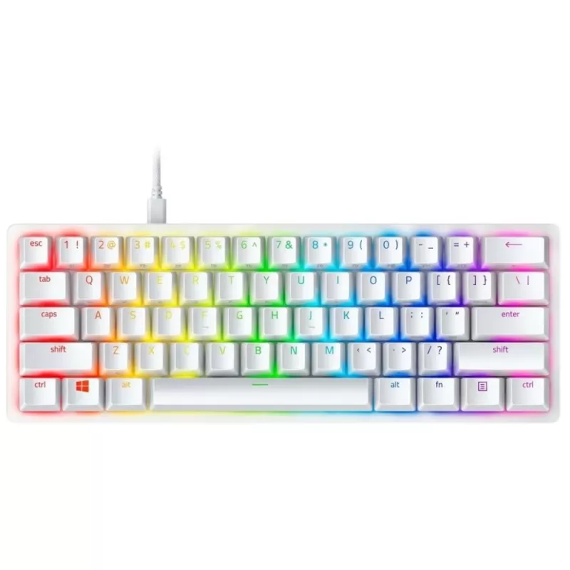 Teclado Gamer Razer Huntsman Mini Mercury Edition RZ03-03393300-R3U1 USB-C RGB - White (Ingles)