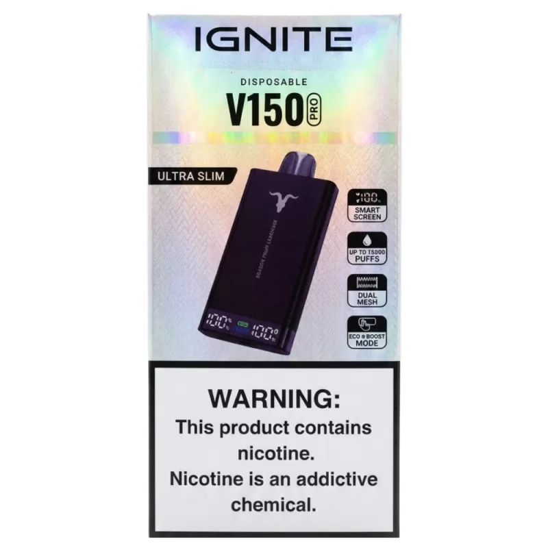 Vaper Descartable Ignite V150 Pro Ultra Slim 15000...