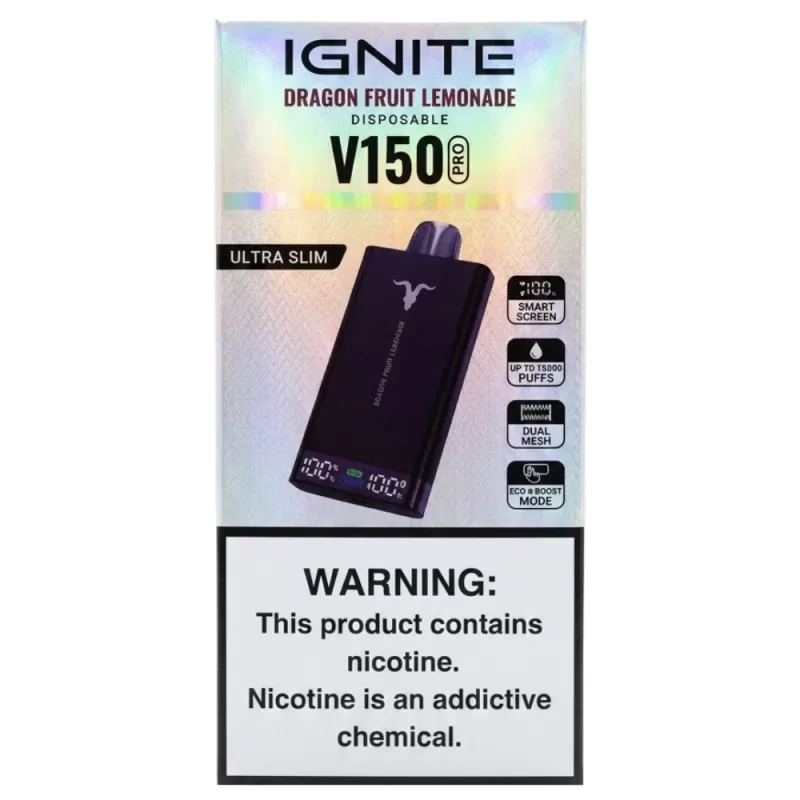 Vaper Descartable Ignite V150 Pro Ultra Slim 15000...