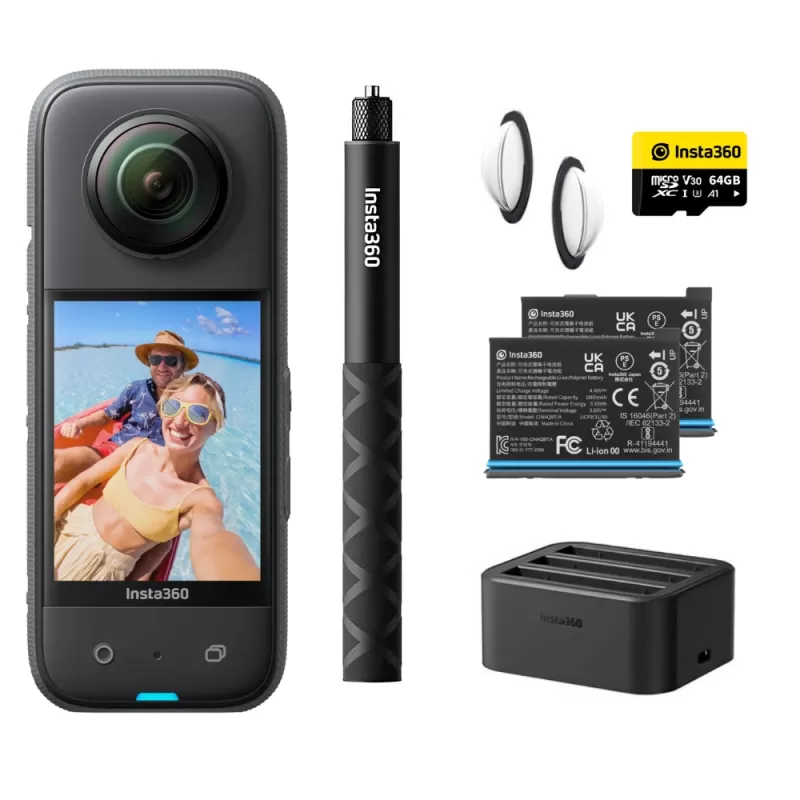 Cámara de Acción Insta360 X3 5.7K Think Bold Creator Kit - Black