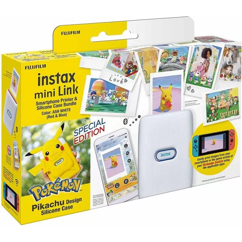 Impresora Fotográfica Fujifilm Instax Mini Link - Pikachu/Ash White