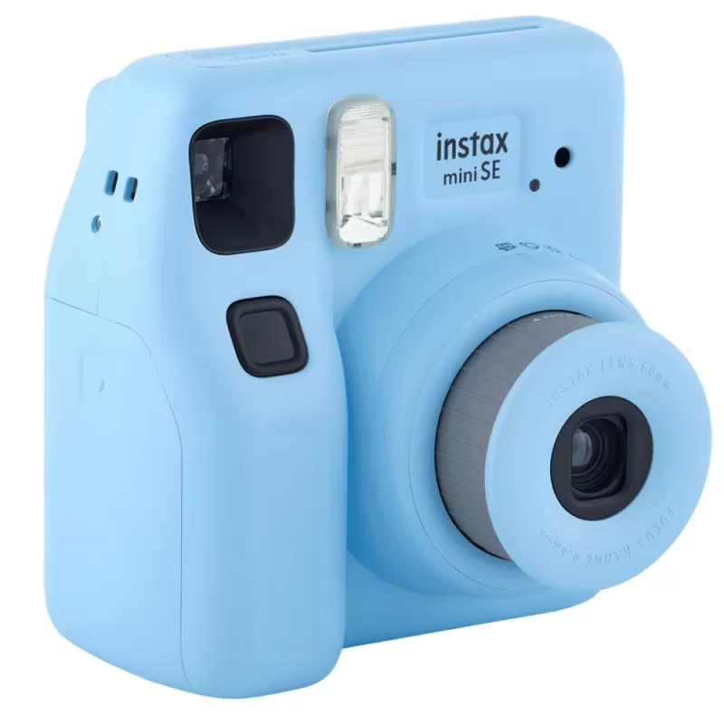 Cámara Instantánea Fujifilm Instax Mini SE Blue Blister + Instant Film Pack (10 Papel Térmico)