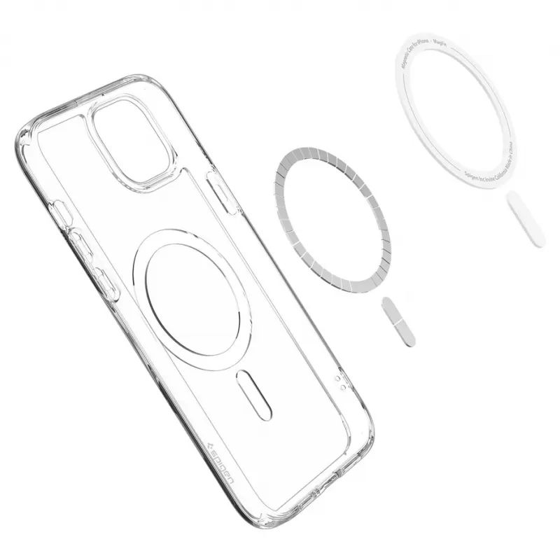 Capa Spigen iPhone 15 ACS06485 Crystal Hybrid MagFit - Transparente