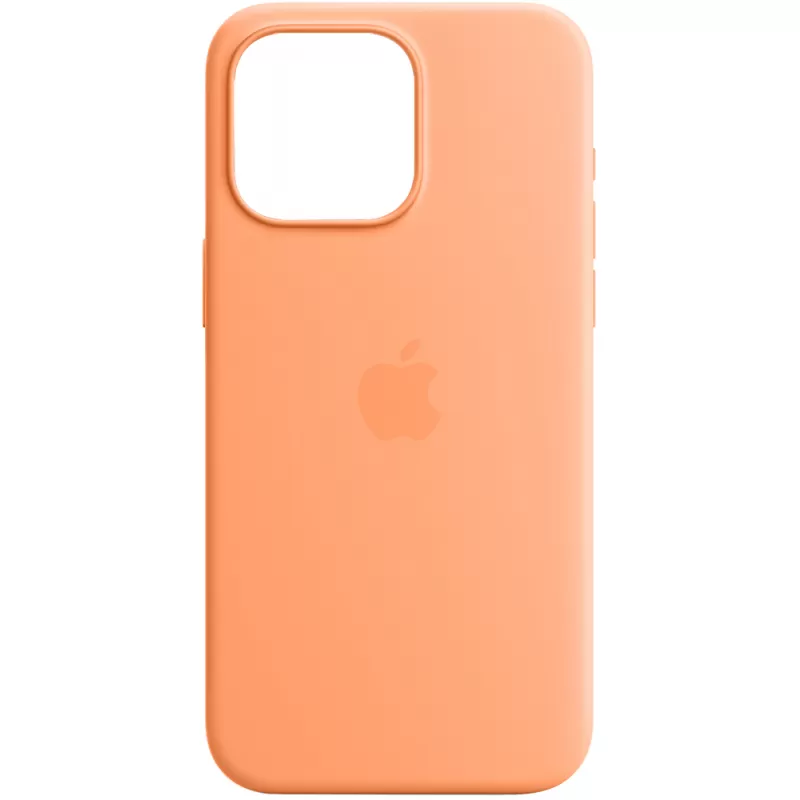 Apple Capa iPhone 15 Pro Max Silicone Case MT1W3ZM/A with MagSafe - Orange Sorbet