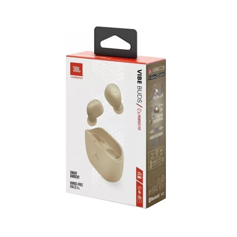 Auricular JBL Vibe Buds Bluetooth - Beige