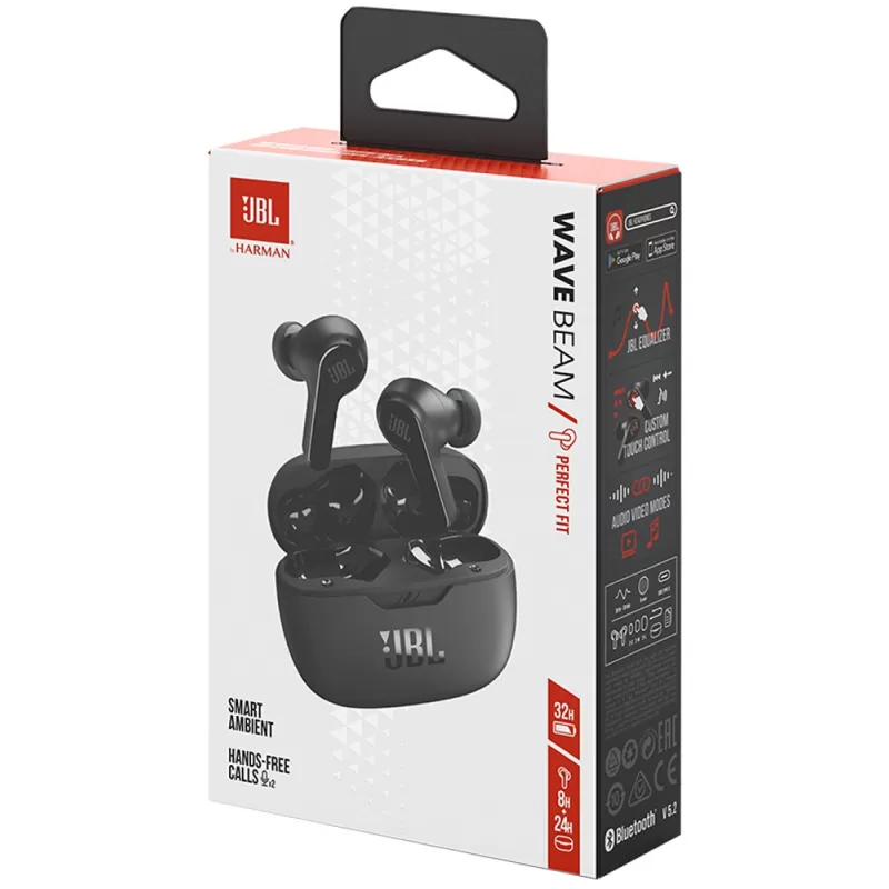 Auricular JBL Wave Beam Bluetooth - Black