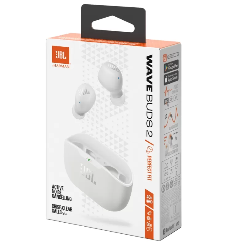 Auricular JBL Vibe Buds 2 Bluetooth - White