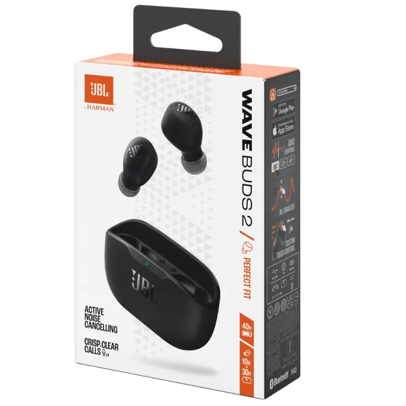 Auricular JBL Wave Buds 2 Bluetooth - Black