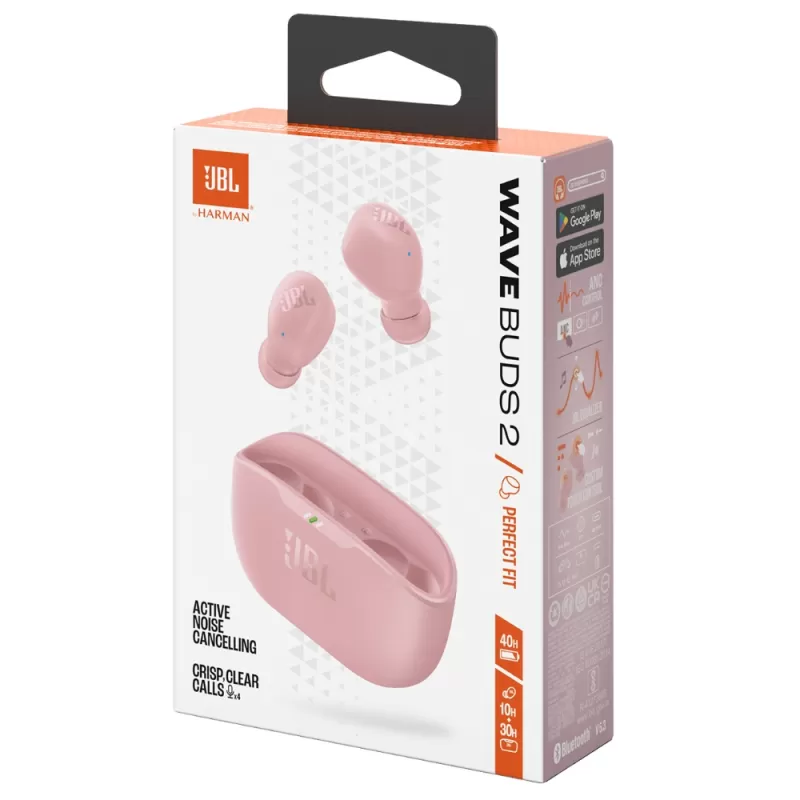 Auricular JBL Wave Buds 2 Bluetooth - Pink