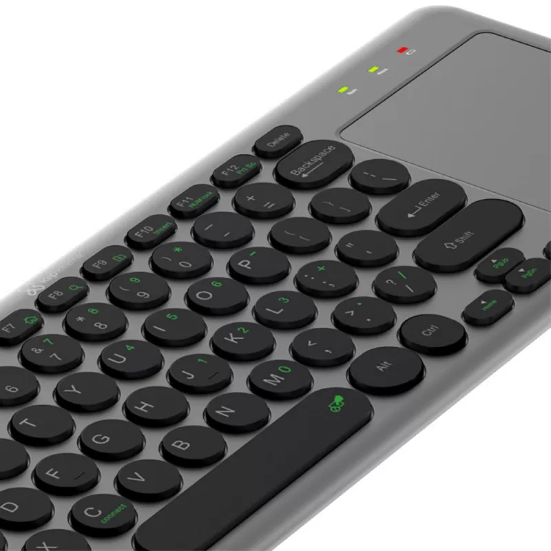 Teclado Wireless Klip Xtreme KeyGlider KCK-550E con TouchPad - Gray
