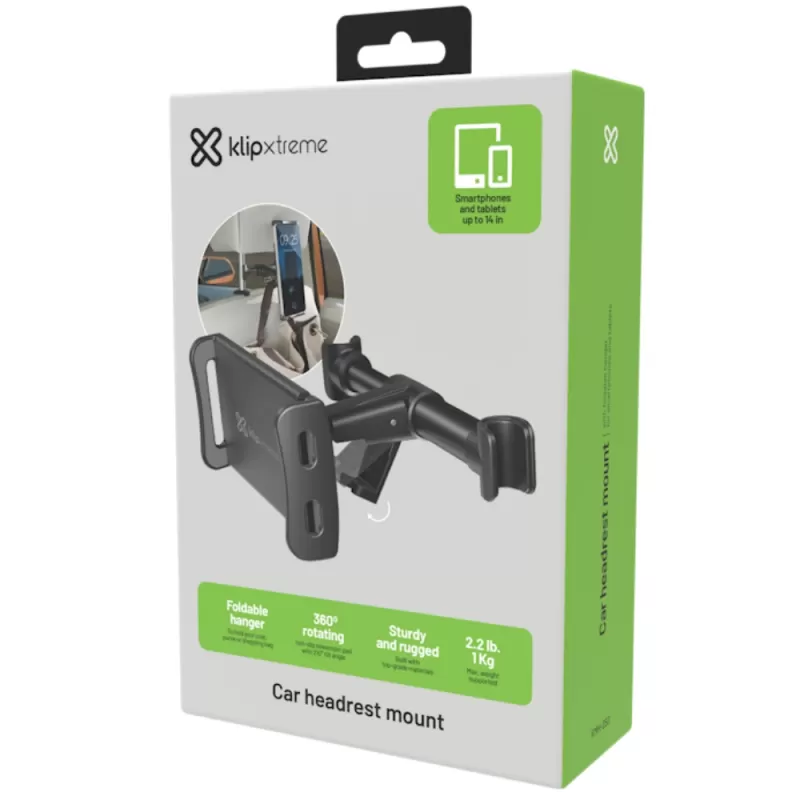 Soporte para Asiento de Coche Klip Xtreme KMH-250 14" 360° - Black