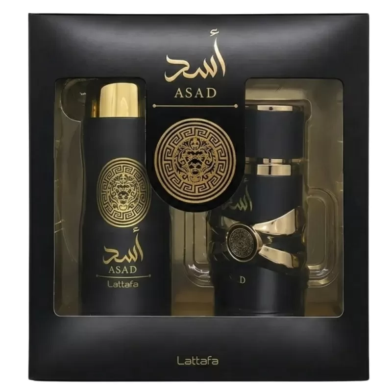 Perfume Lattafa Asad EDP 100mL + Spray 200mL - Masculino 
