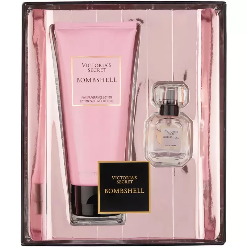 Kit Victoria's Secret Bombshell Body Lotion 100mL + Perfume Miniatura EDP 7.5mL - Femenino