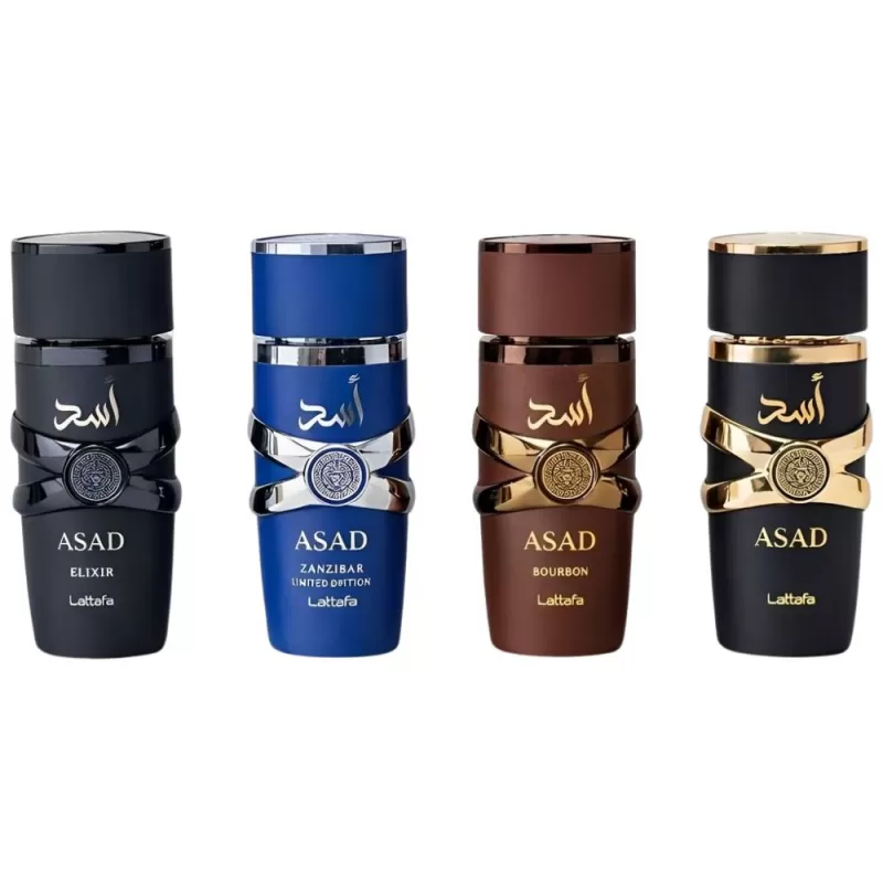 Kit Perfumes Lattafa Asad Collection EDP Masculino - 4x25mL