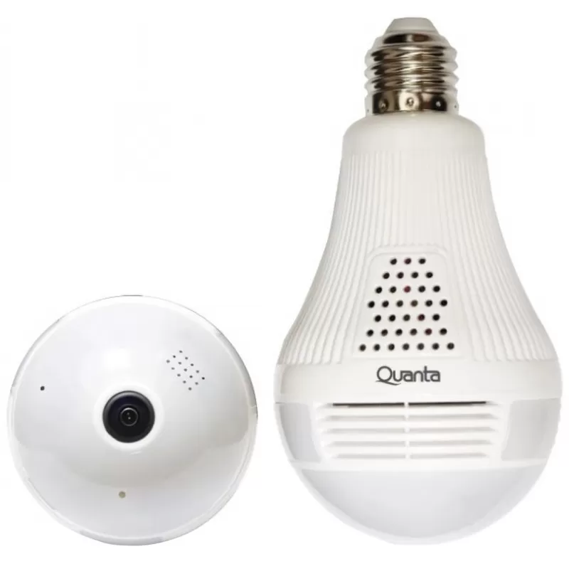 Lámpara LED Smart Quanta QTLCW360N Wi-Fi con Cámara 360º