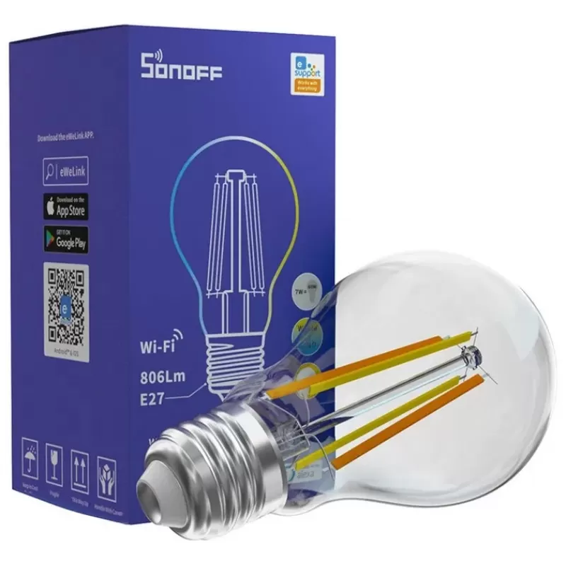 Lámpara Smart Sonoff B02-F-A60 Alexa 7W 220-240V