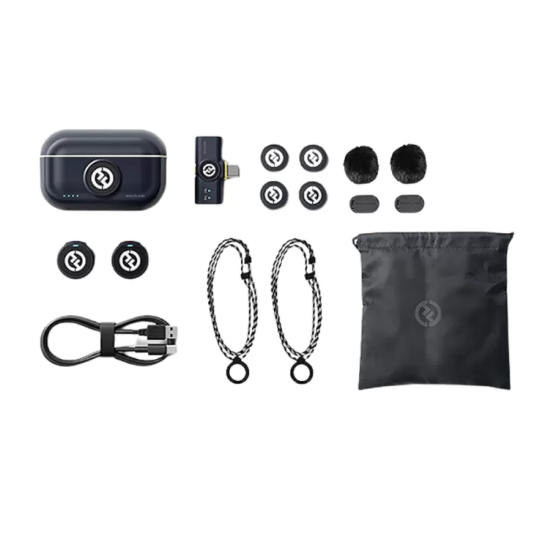 Micrófono Wireless Hollyland Lark M2 Duo Versión USB-C - Shine Charcoal