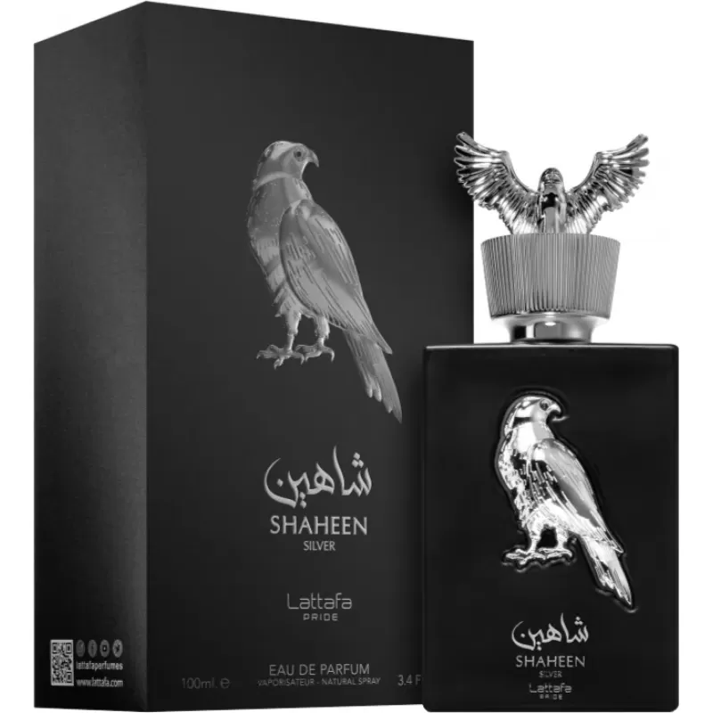 Perfume Lattafa Shaheen Silver EDP Masculino - 100ml