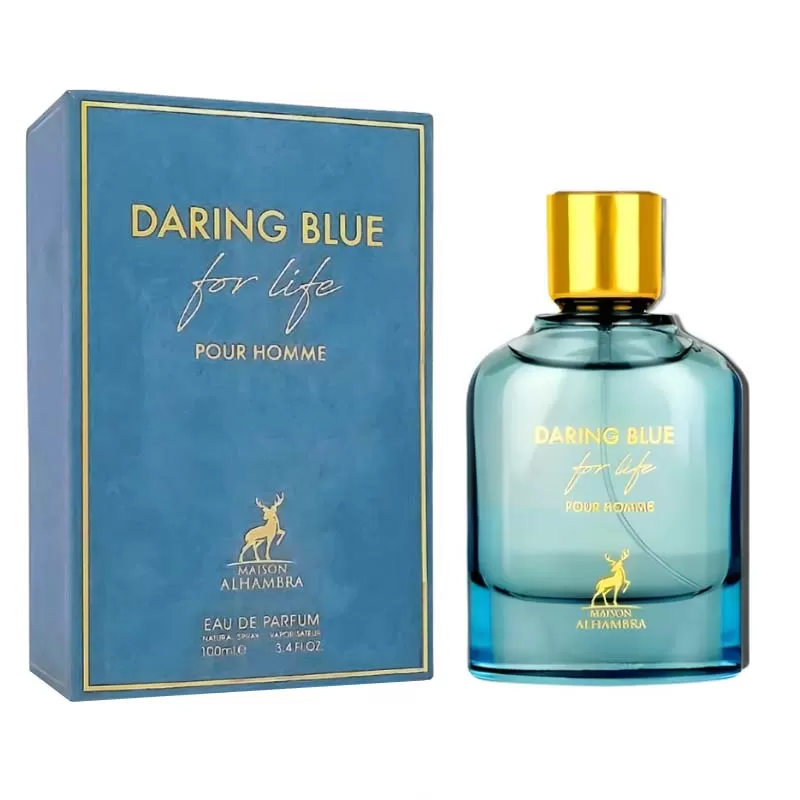 Perfume Maison Alhambra Daring Blue For Life EDP Masculino - 100mL