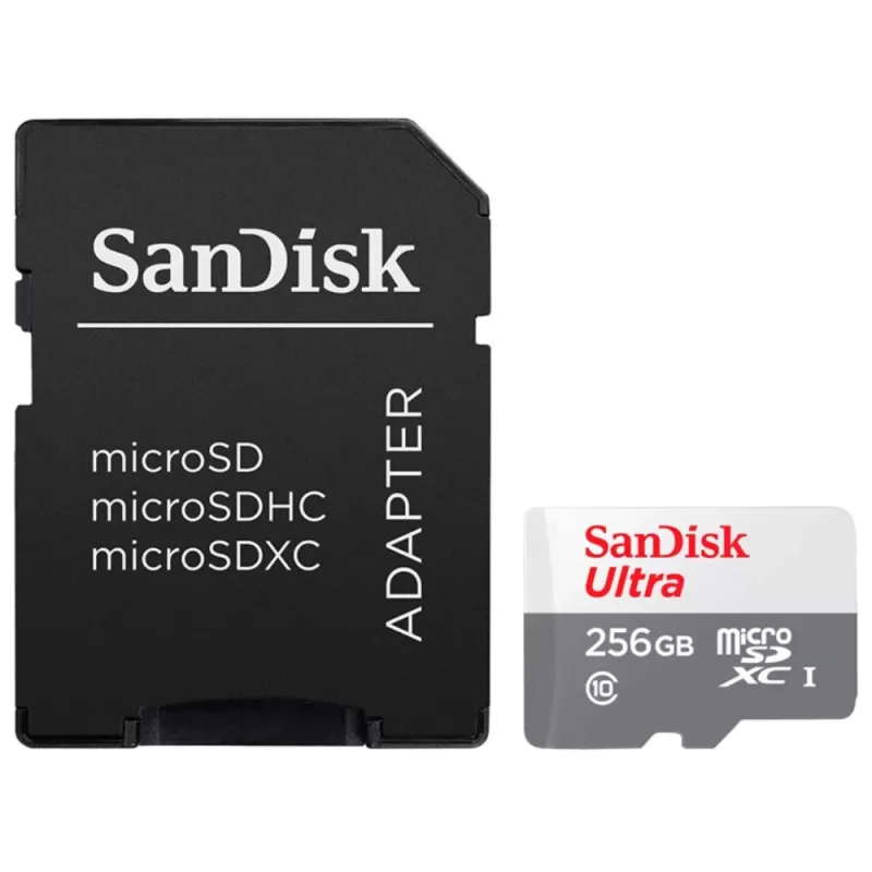 Memoria microSD Sandisk Ultra 256GB 100MB/s C10