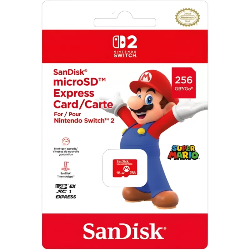 Memoria microSD Express Sandisk 256GB para Nintend...
