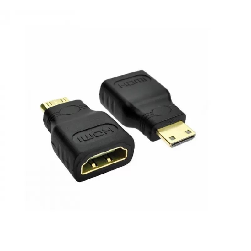 Adaptador mini HDMI (M) a HDMI (H) - Negro
