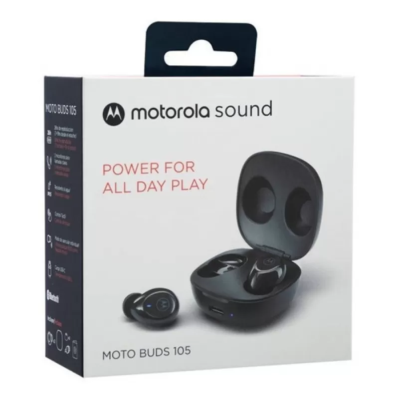 Auricular Motorola Moto Buds 105 Bluetooth - Black