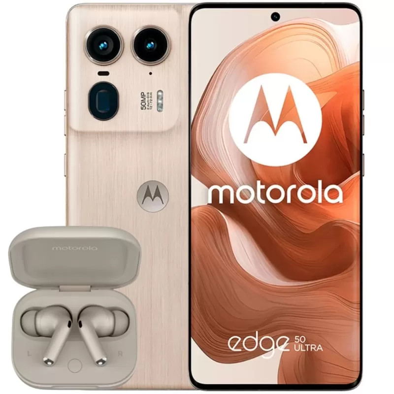 Smartphone Motorola Edge 50 Ultra XT2401-1 DS 5G 6.7" 12/512GB - Nordic Wood (Beige) + Moto Buds+
