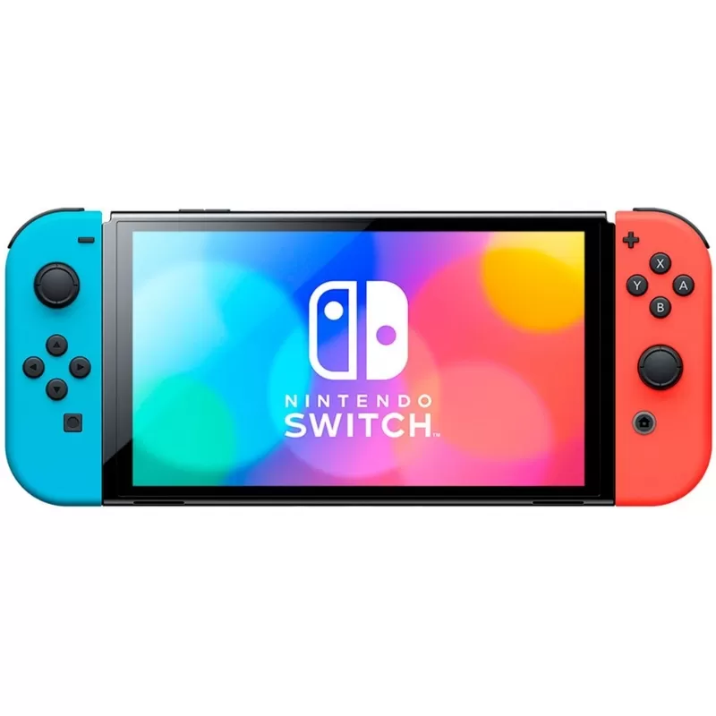 Consola Nintendo Switch OLED 64GB HEG S KABAA - Black/Red & Blue Neon (Japonés)