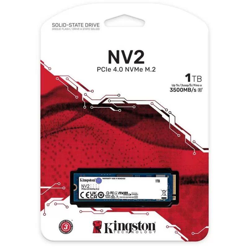 SSD NV2 M.2 PCIe 4.0 NVMe Kingston 1TB (SNV2S/1000G)