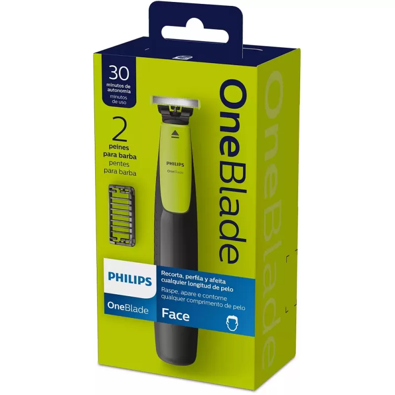 Afeitadora Eléctrica Philips OneBlade QP2510/15 2V - Black/Lime