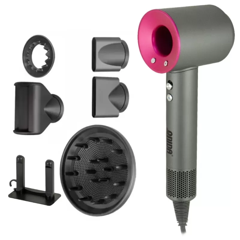 Secador de Cabello Onida Super Hair Dryer ON-2502 2000W 110V - Gray/Pink  Secador de Cabello Onida Super Hair Dryer ON-2502 2000W 110V - Gray/Pink
