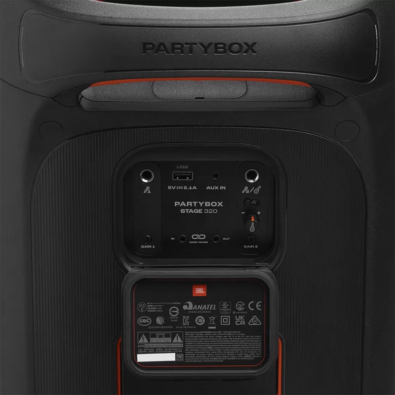 Speaker JBL Party Box Stage 320 Bluetooth 2V - Black