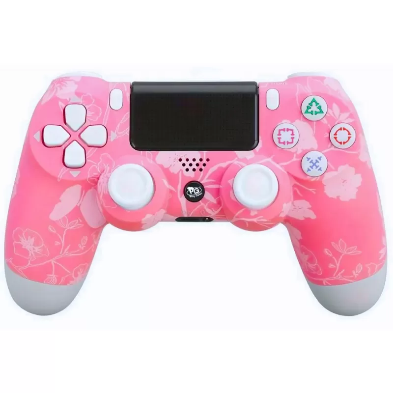 Control Play Game Dualshock 4 Wireless - Pink Flowers